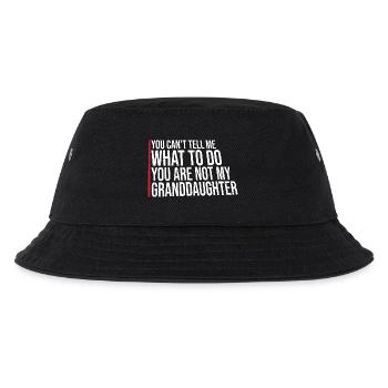Ich kann mir nicht sagen, was ich tun soll, nicht meine Enkelin - Kinder Bucket Hat - Schwarz - Vorne
