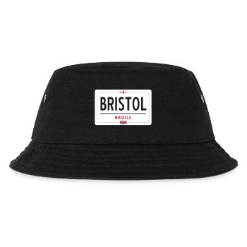 Ortsschild von Bristol - Kinder Bucket Hat - Schwarz - Vorne
