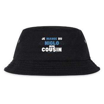 Niglo Cousin : Humour Hérisson Bleu - Bob Enfant - noir - Devant