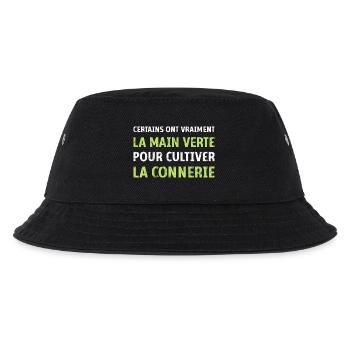 La main verte pour cultiver la connerie humour - Bob Enfant - noir - Devant