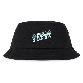 First Time Grandpa Bester Opa Großvater Liebe Opi - Kinder Bucket Hat - Schwarz - Vorne