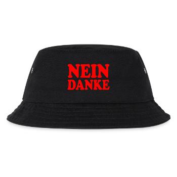 Nein danke - Kinder Bucket Hat - Schwarz - Vorne