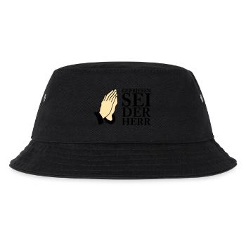 gepriesen sei der herr 02 - Kinder Bucket Hat - Schwarz - Vorne
