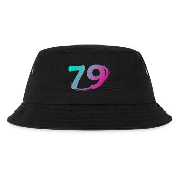 Nummer 79 mehrfarbig - Kinder Bucket Hat - Schwarz - Vorne