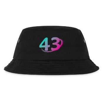 Nummer 43 mehrfarbig - Kinder Bucket Hat - Schwarz - Vorne