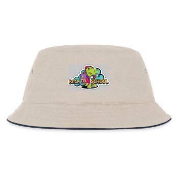 Back to school - Kids’ Bucket Hat - ecru/navy - Front
