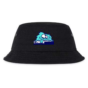 Hairy DJ Monster Horror Halloween Mixer Fun - Kids’ Bucket Hat - black - Front