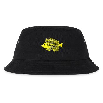 Poisson jaune fluo - Bob Enfant - noir - Devant