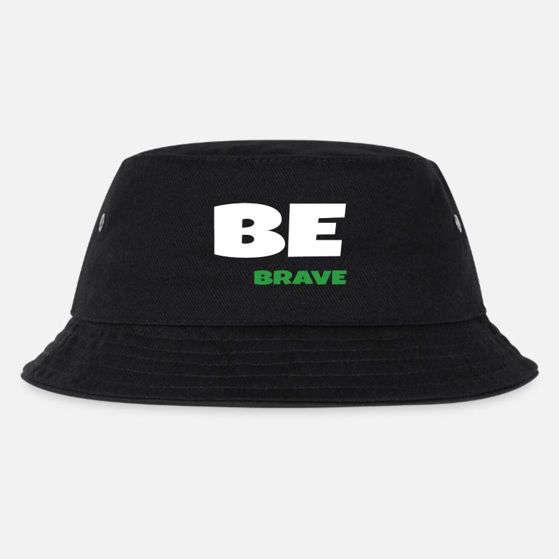 Be Brave - Kids’ Bucket Hat - black