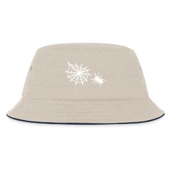 spider spider web - Kids’ Bucket Hat - ecru/navy - Front