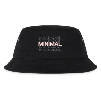 MINIMAL. KLAR - Kinder Bucket Hat - Schwarz - Vorne