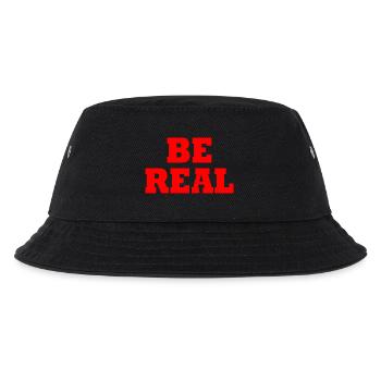 Be real - Kinder Bucket Hat - Schwarz - Vorne