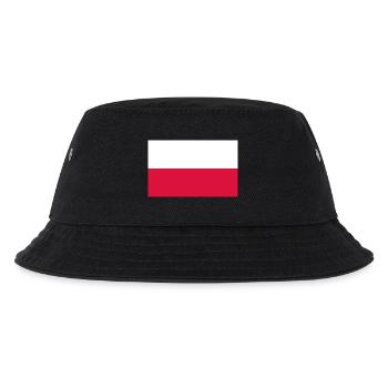 Polen - Kinder Bucket Hat - Schwarz - Vorne
