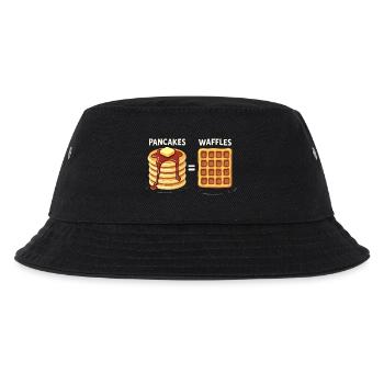 Pfannkuchen und Waffeln - Kinder Bucket Hat - Schwarz - Vorne