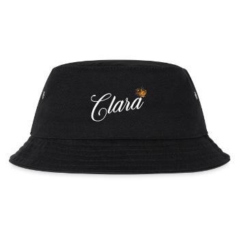 Clara Custom Name für Frauen Kinder Kleinkinder - Clara - Kinder Bucket Hat - Schwarz - Vorne