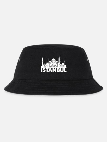 istanbul skyline türkei - Kinder Bucket Hat - Schwarz