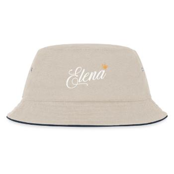 Elena Custom Name for Women Kids Toddlers - Elena - Kids’ Bucket Hat - ecru/navy - Front
