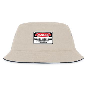 Besiedlung des Mars - Kinder Bucket Hat - Natur/Navy - Vorne