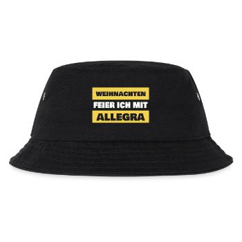 First name Allegra - Kids’ Bucket Hat - black - Front