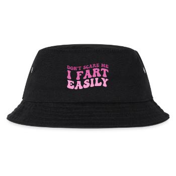 Erschrecke mich nicht, ich furze leicht - Kinder Bucket Hat - Schwarz - Vorne