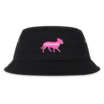 Chihuahua Wauwau Hunde Gassi Tierliebe Hunderasse - Kinder Bucket Hat - Schwarz - Vorne