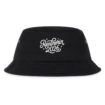 Rentnerin 2026 - Kinder Bucket Hat - Schwarz - Vorne