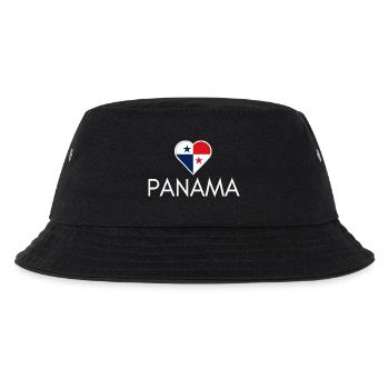 Cœur avec le drapeau du Panama, j’aime le Panama - Bob Enfant - noir - Devant