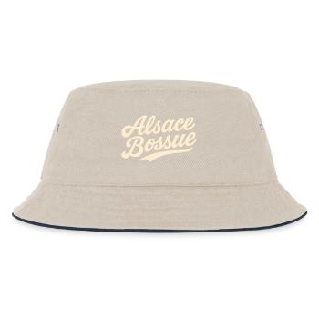 Alsace Bossue lettering - Kids’ Bucket Hat - ecru/navy - Front