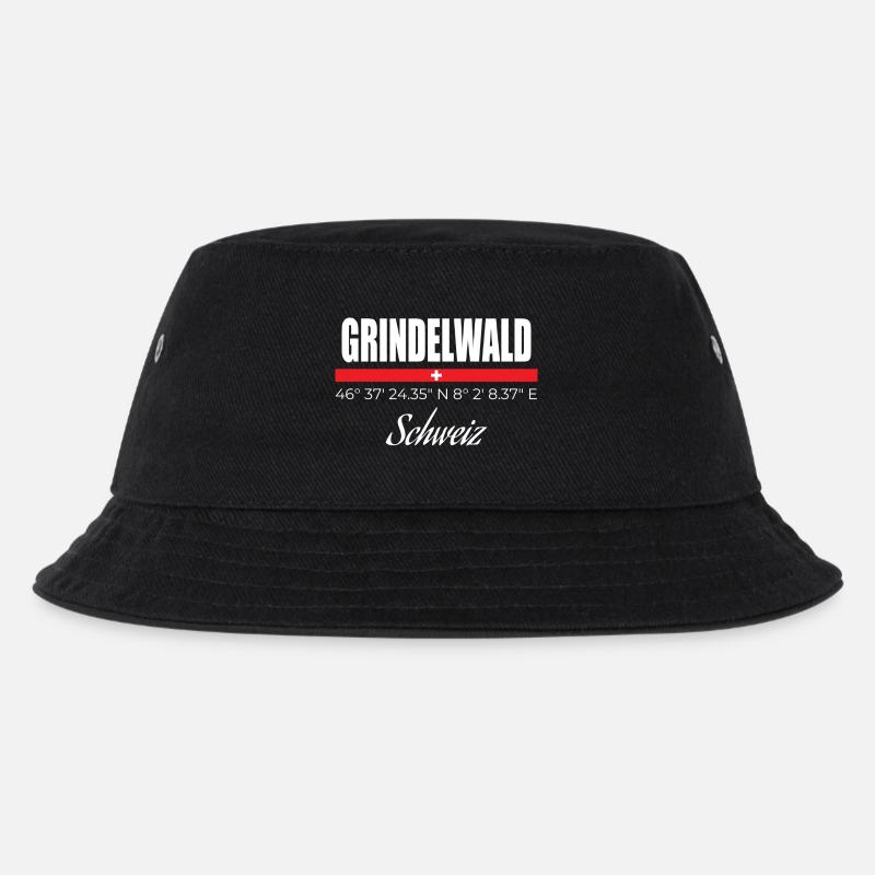 Grindelwald - Kinder Bucket Hat - Schwarz