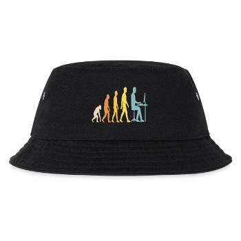 Tech Evolution at the Desk - Kids’ Bucket Hat - black - Front