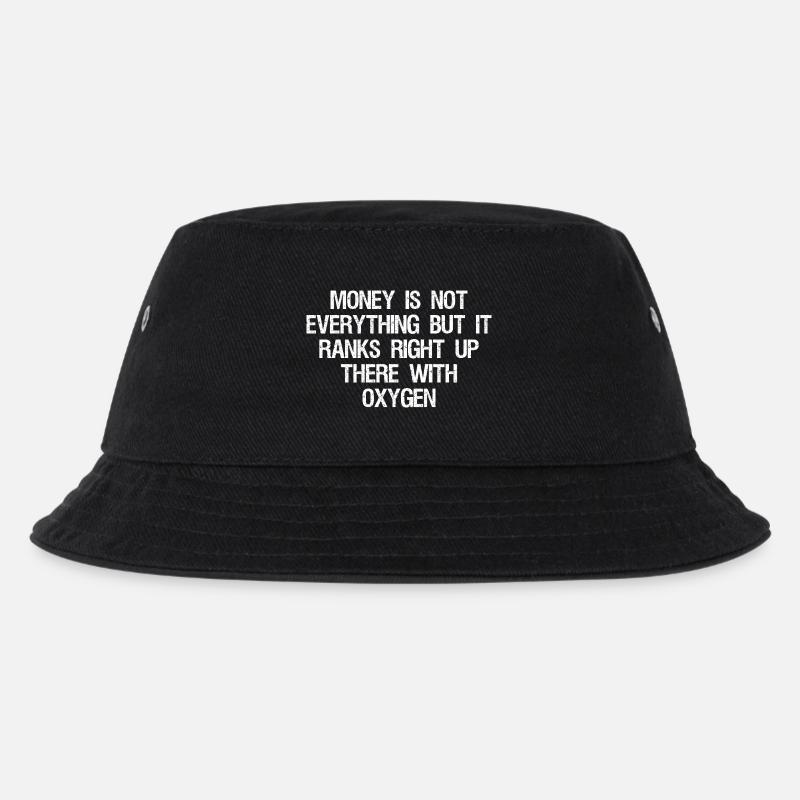 money is not everything but it ranks right up - Kinder Bucket Hat - Schwarz