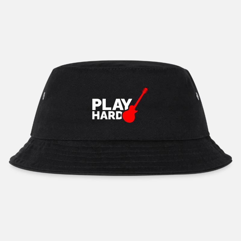 Play Hard - Kinder Bucket Hat - Schwarz