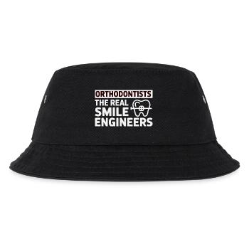 Zahnsachverständiger Ingenieur für strukturelle Ausrichtung Getriebe - Kinder Bucket Hat - Schwarz - Vorne