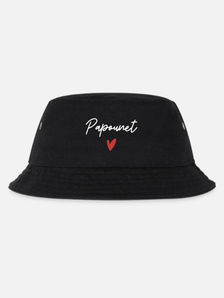 Papounet coeur idée cadeau - Bob Enfant - noir