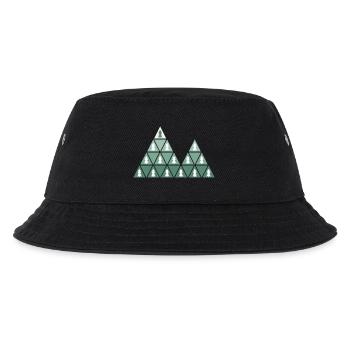 Tannen & Berge - Kinder Bucket Hat - Schwarz - Vorne