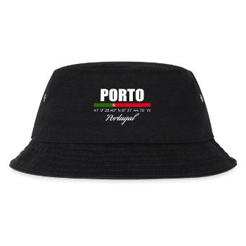 Porto - Kinder Bucket Hat - Schwarz - Vorne