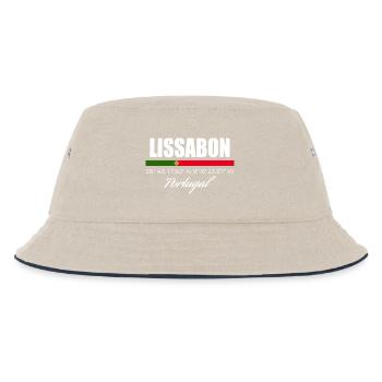 Lissabon - Kinder Bucket Hat - Natur/Navy - Vorne