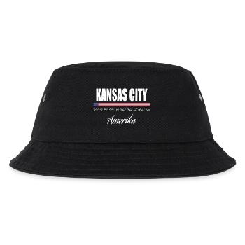 Kansas City - Kinder Bucket Hat - Schwarz - Vorne