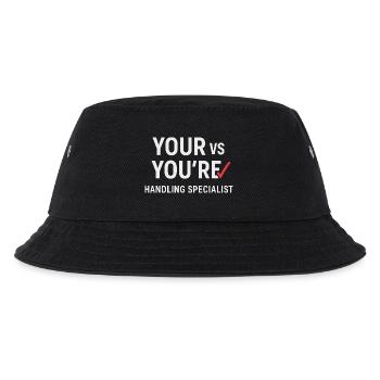 Grammatik Oxford Comma Language Rules - Kinder Bucket Hat - Schwarz - Vorne