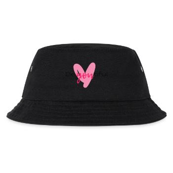 Toi en style cœur rose - Bob Enfant - noir - Devant