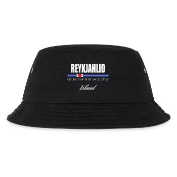 Reykjahlið  - Kinder Bucket Hat - Schwarz - Vorne