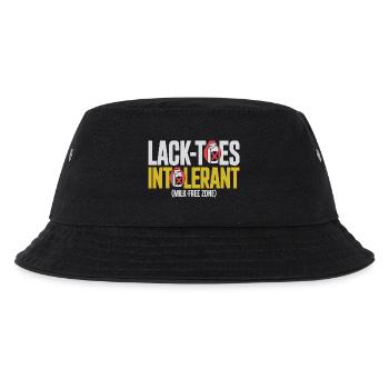  Lack Toes Intolerant Milk Free Zone - Kinder Bucket Hat - Schwarz - Vorne