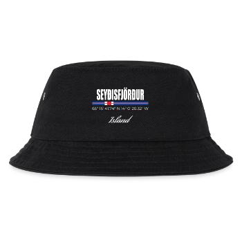 Seyðisfjörður - Kinder Bucket Hat - Schwarz - Vorne