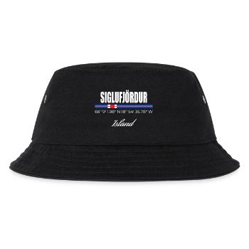 Siglufjördur - Kinder Bucket Hat - Schwarz - Vorne