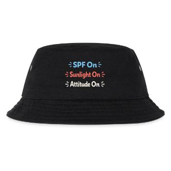 Spf Kultur Identität Hautpflege Humor - Kinder Bucket Hat - Schwarz - Vorne