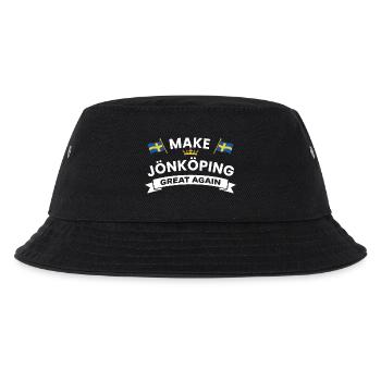 Jönköping City Crest Flag - Kinder Bucket Hat - Schwarz - Vorne