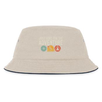 Adventure Boots Compass Tent - Kids’ Bucket Hat - ecru/navy - Front