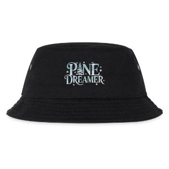  Pine Dreamer Winter Tanne Schneeflocken Wald - Kinder Bucket Hat - Schwarz - Vorne