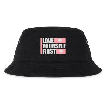 Love Yourself First Self-Love Self-Care - Kids’ Bucket Hat - black - Front