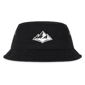 Berge Symbol Alpen - Kinder Bucket Hat - Schwarz - Vorne